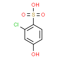 ChemSpider 2D Image | 2-Chloro-4-hydroxybenzenesulfonic acid | C6H5ClO4S