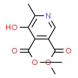 ChemSpider 2D Image | Dimethyl 5-hydroxy-6-methyl-3,4-pyridinedicarboxylate | C10H11NO5