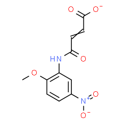 ChemSpider 2D Image | 4-[(2-Methoxy-5-nitrophenyl)amino]-4-oxo-2-butenoate | C11H9N2O6
