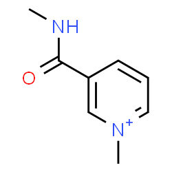 ChemSpider 2D Image | 1-Methyl-3-(methylcarbamoyl)pyridinium | C8H11N2O