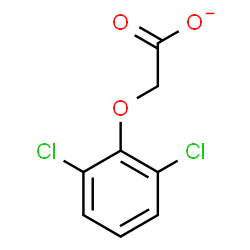 ChemSpider 2D Image | 2,6-Dichlorophenoxyacetate | C8H5Cl2O3