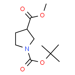 ChemSpider 2D Image | Methyl 1-Boc-pyrrolidine-3-carboxylate | C11H19NO4