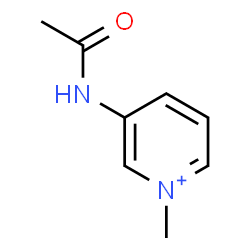 ChemSpider 2D Image | 3-Acetamido-1-methylpyridinium | C8H11N2O