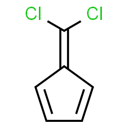 ChemSpider 2D Image | 5-(Dichloromethylene)-1,3-cyclopentadiene | C6H4Cl2