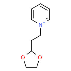 ChemSpider 2D Image | 1-[2-(1,3-Dioxolan-2-yl)ethyl]pyridinium | C10H14NO2