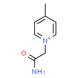 ChemSpider 2D Image | 1-(2-Amino-2-oxoethyl)-4-methylpyridinium | C8H11N2O