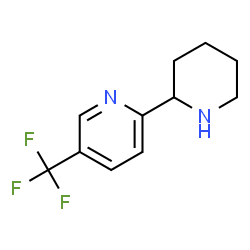 ChemSpider 2D Image | 2-(2-Piperidinyl)-5-(trifluoromethyl)pyridine | C11H13F3N2