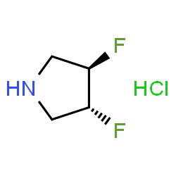 ChemSpider 2D Image | (3R,4R)-3,4-Difluoropyrrolidine hydrochloride | C4H8ClF2N