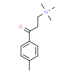 ChemSpider 2D Image | N,N,N-Trimethyl-3-(4-methylphenyl)-3-oxo-1-propanaminium | C13H20NO