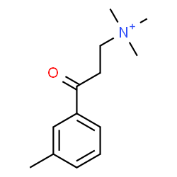 ChemSpider 2D Image | N,N,N-Trimethyl-3-(3-methylphenyl)-3-oxo-1-propanaminium | C13H20NO