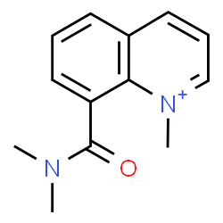 ChemSpider 2D Image | 8-(Dimethylcarbamoyl)-1-methylquinolinium | C13H15N2O