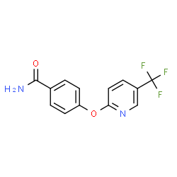 ChemSpider 2D Image | 4-{[5-(Trifluoromethyl)-2-pyridinyl]oxy}benzamide | C13H9F3N2O2