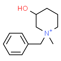 ChemSpider 2D Image | 1-Benzyl-3-hydroxy-1-methylpiperidinium | C13H20NO