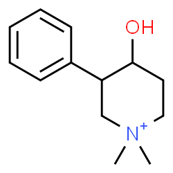 ChemSpider 2D Image | 4-Hydroxy-1,1-dimethyl-3-phenylpiperidinium | C13H20NO