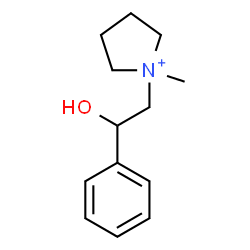 ChemSpider 2D Image | 1-(2-Hydroxy-2-phenylethyl)-1-methylpyrrolidinium | C13H20NO