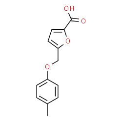 ChemSpider 2D Image | 5-[(4-Methylphenoxy)methyl]-2-furoic acid | C13H12O4