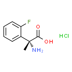 ChemSpider 2D Image | 2-(2-Fluorophenyl)-L-alanine hydrochloride (1:1) | C9H11ClFNO2