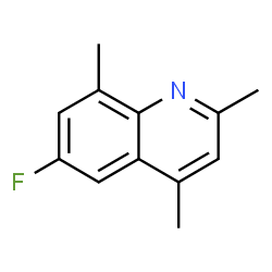 ChemSpider 2D Image | 6-Fluoro-2,4,8-trimethylquinoline | C12H12FN