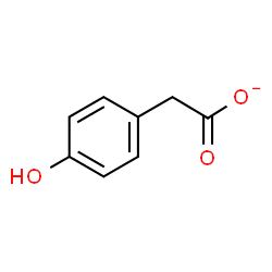 ChemSpider 2D Image | 4-Hydroxybenzeneacetate | C8H7O3
