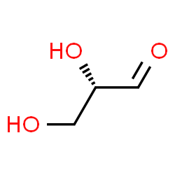 ChemSpider 2D Image | L-(&minus;)-Glyceraldehyde | C3H6O3