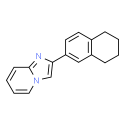 ChemSpider 2D Image | 2-(5,6,7,8-Tetrahydro-2-naphthalenyl)imidazo[1,2-a]pyridine | C17H16N2