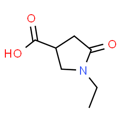 ChemSpider 2D Image | 1-Ethyl-5-oxo-3-pyrrolidinecarboxylic acid | C7H11NO3