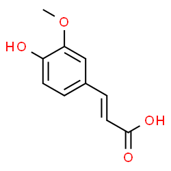 ChemSpider 2D Image | (E)-Ferulic acid | C10H10O4
