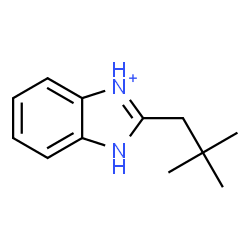 ChemSpider 2D Image | 2-(2,2-Dimethylpropyl)-1H-3,1-benzimidazol-3-ium | C12H17N2