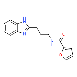 ChemSpider 2D Image | N-[3-(1H-Benzimidazol-2-yl)propyl]-2-furamide | C15H15N3O2