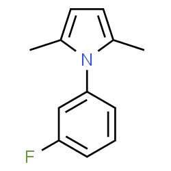 ChemSpider 2D Image | 1-(3-FLUOROPHENYL)-2,5-DIMETHYLPYRROLE | C12H12FN