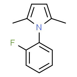 ChemSpider 2D Image | 1-(2-Fluorophenyl)-2,5-dimethylpyrrole | C12H12FN