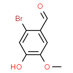 ChemSpider 2D Image | 2-Bromo-4-hydroxy-5-methoxybenzaldehyde | C8H7BrO3