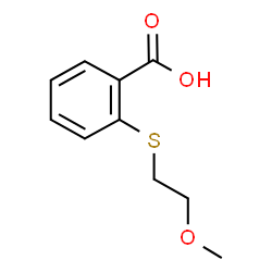ChemSpider 2D Image | 2-[(2-Methoxyethyl)sulfanyl]benzoic acid | C10H12O3S
