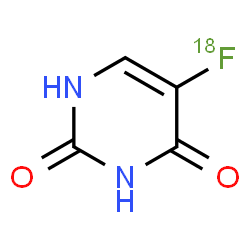 ChemSpider 2D Image | 5-(~18~F)Fluoro-2,4(1H,3H)-pyrimidinedione | C4H318FN2O2