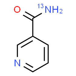 ChemSpider 2D Image | 3-Pyridine(~13~N)carboxamide | C6H6N13NO