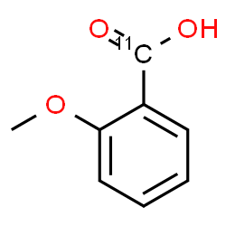 ChemSpider 2D Image | 2-Methoxy(carboxy-~11~C)benzoic acid | C711CH8O3
