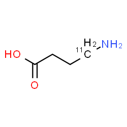 ChemSpider 2D Image | 4-Amino(4-~11~C)butanoic acid | C311CH9NO2