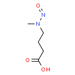 ChemSpider 2D Image | 4-(methylnitrosoamino)butanoic acid | C5H10N2O3