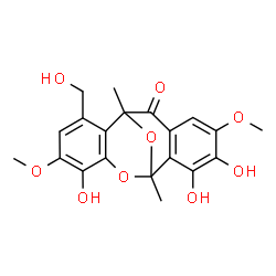 ChemSpider 2D Image | (+/-)-Integrastatin A | C20H20O9