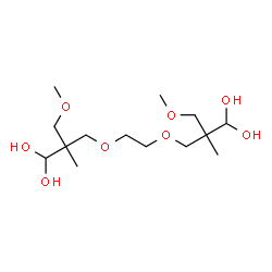ChemSpider 2D Image | 3,3'-[1,2-Ethanediylbis(oxy)]bis[2-(methoxymethyl)-2-methyl-1,1-propanediol] | C14H30O8