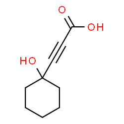 ChemSpider 2D Image | 3-(1-Hydroxycyclohexyl)propiolic acid | C9H12O3