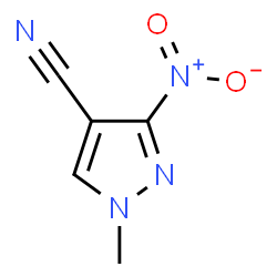 ChemSpider 2D Image | 1-methyl-3-nitropyrazole-4-carbonitrile | C5H4N4O2