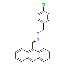 ChemSpider 2D Image | 1-(9-Anthrylmethylene)-2-(4-chlorobenzyl)hydrazine | C22H17ClN2
