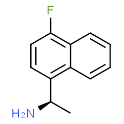 ChemSpider 2D Image | (1R)-1-(4-Fluoro-1-naphthyl)ethanamine | C12H12FN