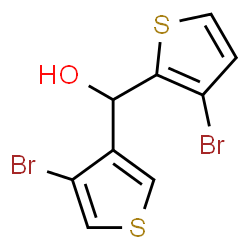 ChemSpider 2D Image | (3-Bromo-2-thienyl)(4-bromo-3-thienyl)methanol | C9H6Br2OS2