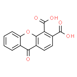 ChemSpider 2D Image | 9-Oxo-9H-xanthene-3,4-dicarboxylic acid | C15H8O6