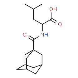 ChemSpider 2D Image | N-(Adamantan-1-ylcarbonyl)leucine | C17H27NO3