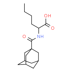 ChemSpider 2D Image | N-(Adamantan-1-ylcarbonyl)norleucine | C17H27NO3