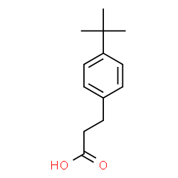 ChemSpider 2D Image | 3-(4-tert-butylphenyl)propanoic acid | C13H18O2
