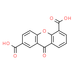 ChemSpider 2D Image | 9-Oxo-9H-xanthene-2,5-dicarboxylic acid | C15H8O6